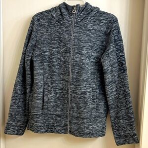 Calvin Klein Performance Charcoal Zip-Up Jacket /Hoodie /Fleece, size M